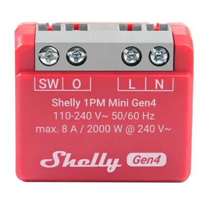 Shelly Mini 1PM Gen4 WiFi & Zigbe...